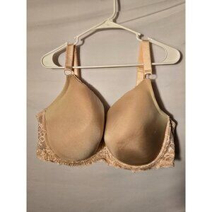 Adore Me Nude Lacy Bra Underwire Womens Size 44G Push Up Plus Size
